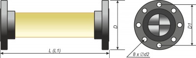 Статический миксер (статический смеситель ) СМ100-3Ф