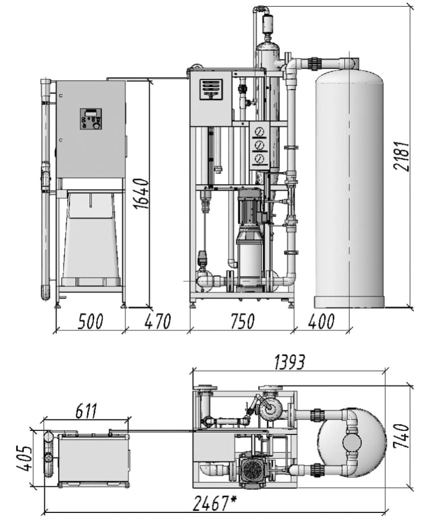 Габаритный чертеж JTR - 40